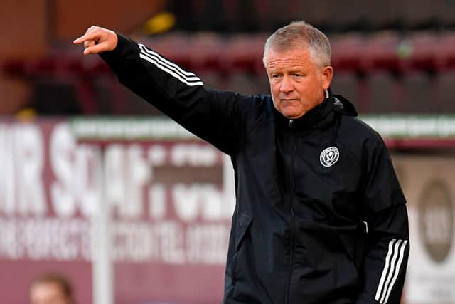 Sheffield United boss Chris Wilder. (Photo by PETER POWELL/POOL/AFP via Getty Images)