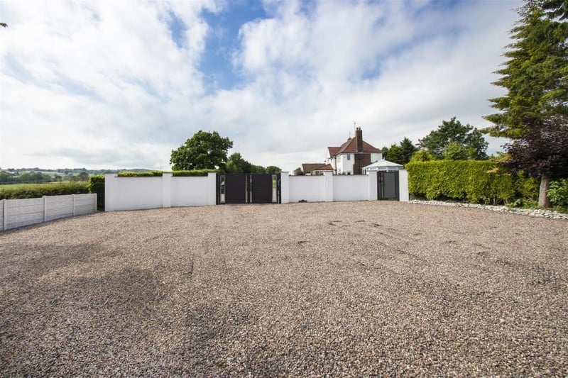 Lathkill House occupies a gated plot measuring about three acres, with large hardstanding for multiple vehicles.