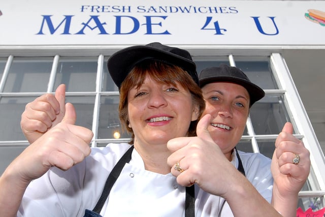 Made 4 U sandwich shop owner Jacqueline Dawson and her friend Sharon Turnbull were doing a sponsored parachute jump in 2009.