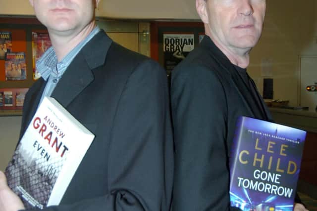 Brothers Andrew Grant, left, and Lee Child in 2009, when Lee returned to the University of Sheffield to receive an honorary doctorate