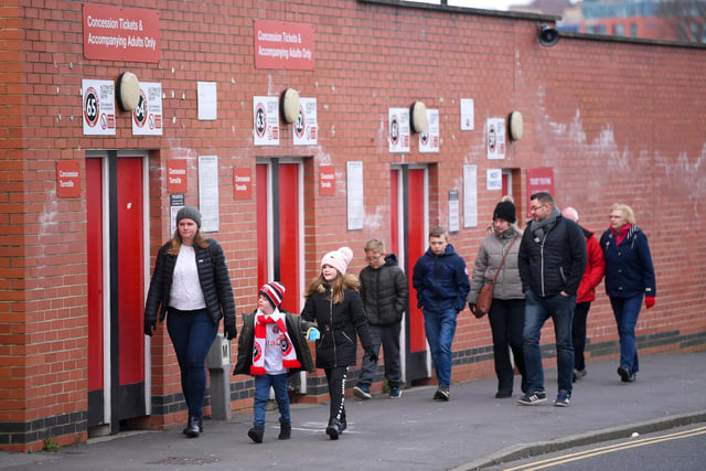 Fans arrive at the Lane for United's FA Cup third round tie with AFC Fylde last January.