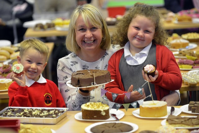 It's the Barnwell Primary School Macmillan coffee morning from three years ago. Recognise anyone in the photo?