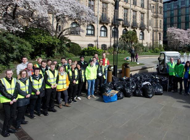 Litter volunteers are set to clear up Sheffield city centre on a day of action in April