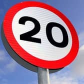 A 20mph sign: Manor Park and Handsworth are the latest areas of Sheffield to have the speed limit imposed on residential streets by the city council