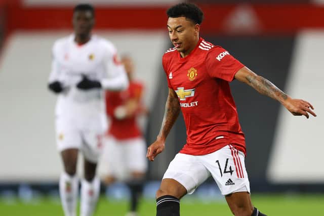 Jesse Lingard of Manchester United  (Photo by Richard Heathcote/Getty Images)