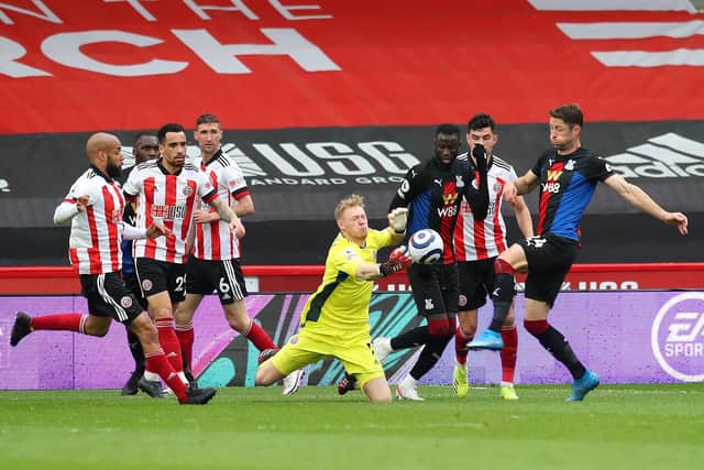 Aaron Ramsdale has impressed since the turn of the year for Sheffield United: Simon Bellis/ Sportimage