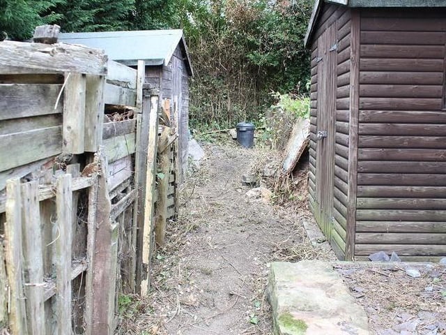 The back garden needs a tidy-up. But like most of the Diamond Avenue property, it could be transformed by a mini-makeover.