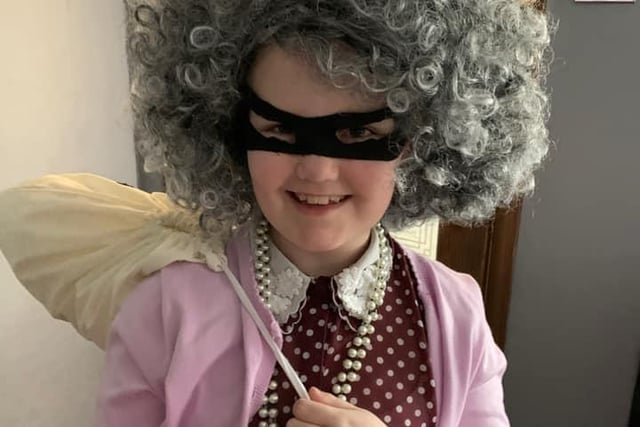 Isabella, aged eight, as Ganger Granny - we think someone is a David Walliams fan!