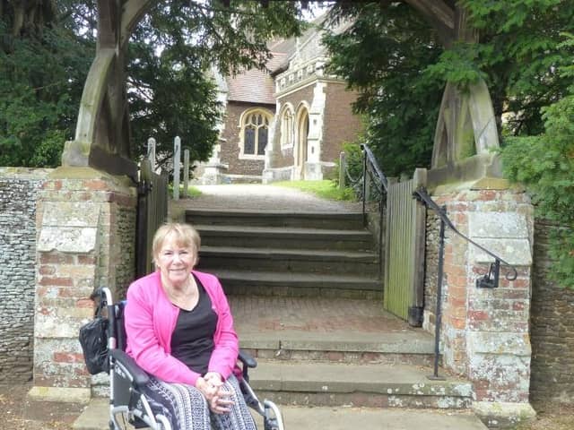 Kathy France who was diagnosed with cerebellar ataxia five years ago