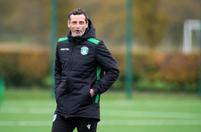 Jack Ross has been at the Hibs helm for 12 months. Picture: SNS