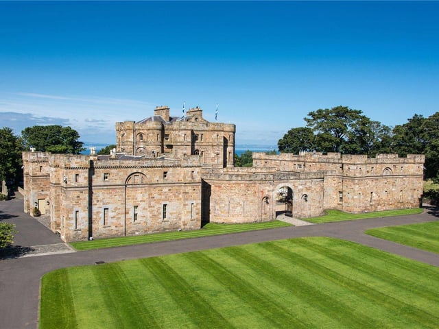 Neoclassical Castle by Robert Adam in private grounds close to Edinburgh. Offers over £8,000,000.