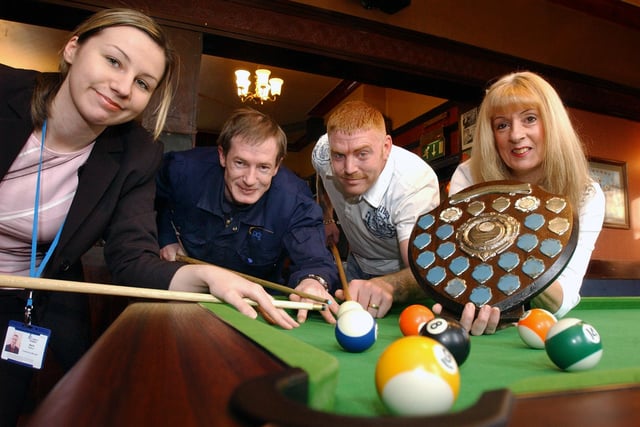 The pub's pool players raised £840 for St Clare's Hospice 16 years ago. Were you among them?