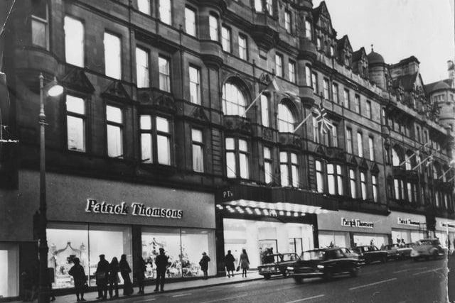 Occupying one full side of North Bridge at its southern end, Patrick Thomson department store was the place to shop and be seen doing it for the best part of a century. It became Arnott's in 1976, closing for good six years later.