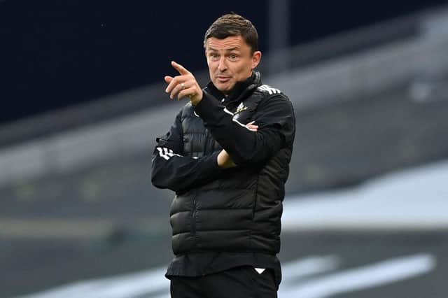 Sheffield United's Interim manager Paul Heckingbottom (Photo by JUSTIN SETTERFIELD/POOL/AFP via Getty Images)