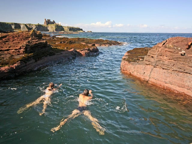 Clear your head with a swim surrounded by woodland and with views to Bass Rock. How refreshing.