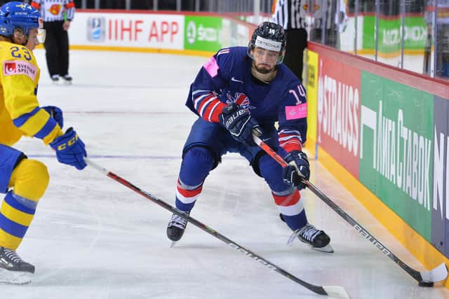 GB Liam Kirk on the boards v Sweden, pic by Dean Woolley