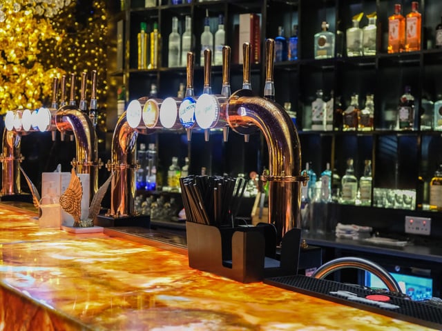The bar is well stocked and serves classic cocktails as well as signatures, wines and draught beer.