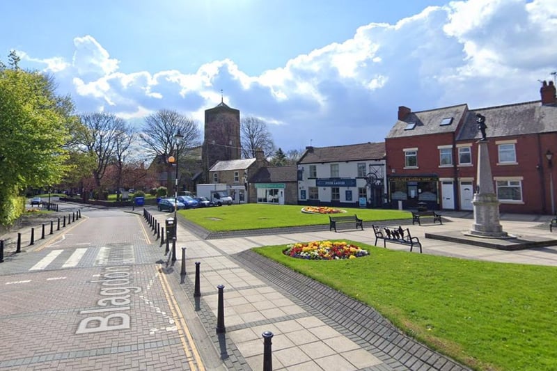 There were 30 positive cases in Cramlington Village where the rate is 671.1.