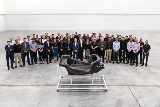 Staff at McLaren in Rotherham.