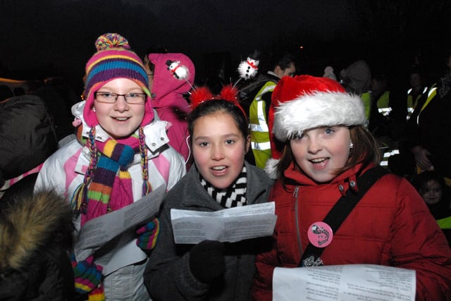 A song and Christmas lights. What more could you want from the Hebburn ceremony in 2008?