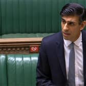 Chancellor of the Exchequer Rishi Sunak delivering his Budget statement to the House of Commons. (Photo by -/PRU/AFP via Getty Images)