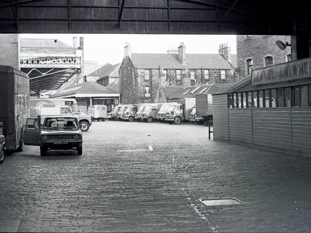 Gardner's Crescent entrance to St Cuthbert's bakery and dairy.