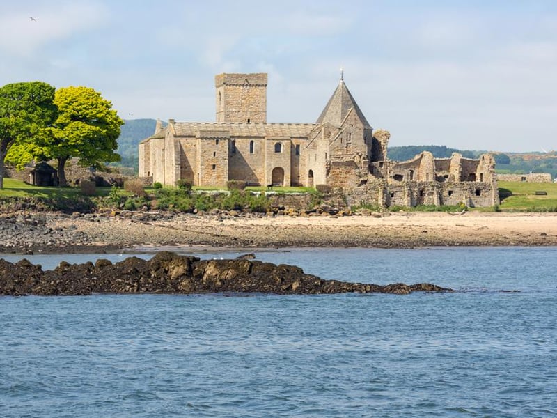 Situated on an island in the Firth of Forth, this priory was founded by David I and the island is famed for its seals, wildlife and coastal defences. Open from late April.
