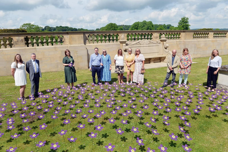 North Derbyshire residents are invited to visit the display at Chatsworth House and plant a flower in memory of someone special until June 30.