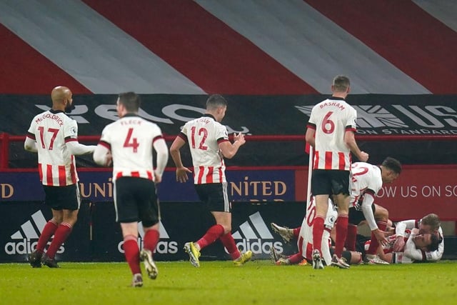 The Blades have registered 191 shots at goal - third lowest in the Premier League - and scored 14, one above Burnley.