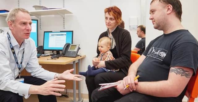 An outpatient appointment at Sheffield Children's Hospital