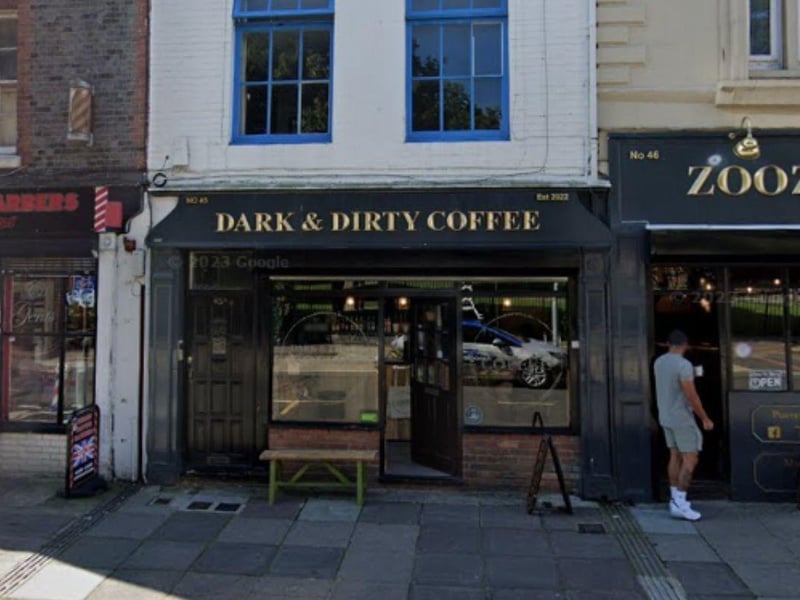 Dark and Dirty Coffee on Queen Street has a rating of 4.8 from 130 Google reviews. One customer said: "Great flat whites and friendly staff."