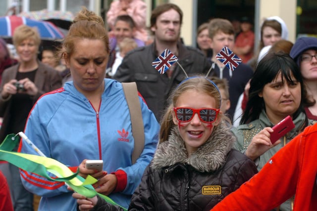Were you pictured waiting for the torch to arrive in Chester Road?