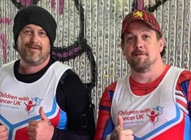 Lee Roberts and Ryan Griffiths signed up for this year’s London Marathon but the event didn’t go ahead because of the Covid-19 pandemic. Determined that Children With Cancer UK wouldn’t lose out on precious sponsorship, the two runners decided to run the marathon in Nottinghamshire instead and raise vital funds with the help of their community and a few celebs.
