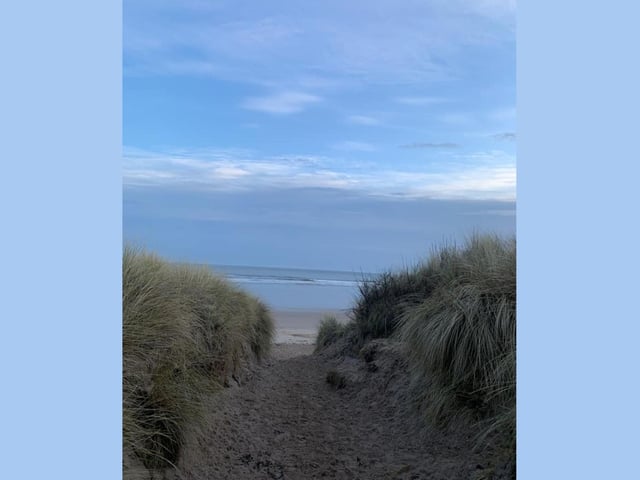 New Year's Day at Newton-by-the-Sea - enjoying the view.