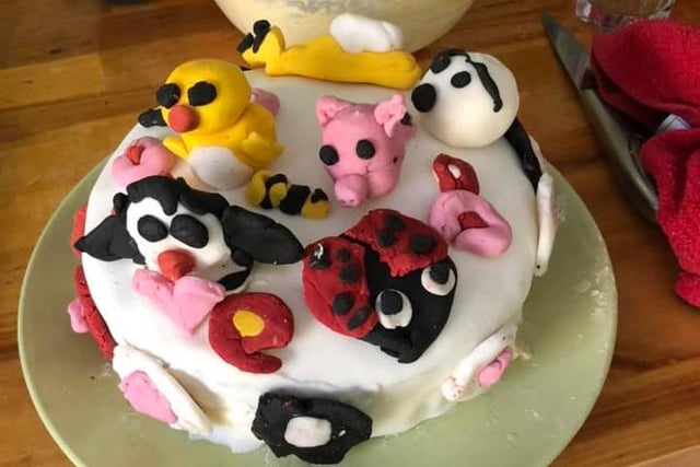 Kerry Mitchell's daughter Eliza made and decorated this cake for her seventh birthday.