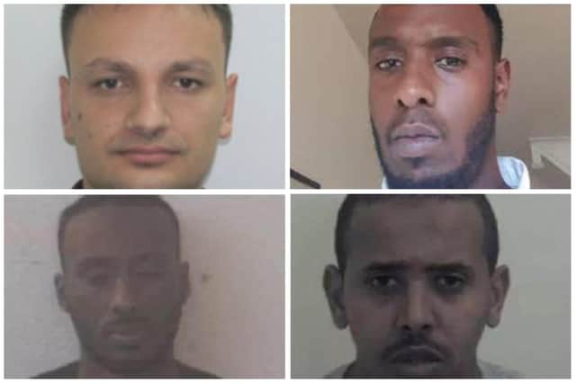 Nine men with Sheffield connections are wanted by the police over a number of shocking murders
