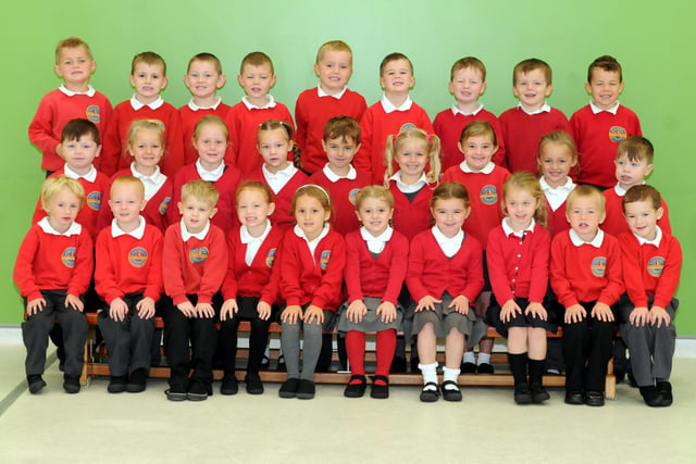 Harton Primary School in 2014 and here's Mrs Pettit's reception class.