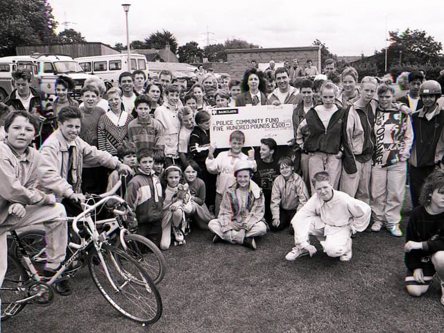 Ecclesfield Police organise a Focus on Youth fortnight for 100 South Yorkshire children at the Niagara Ground, August 17, 1990.  Children took part in a River Valley clean up and conservation tasks