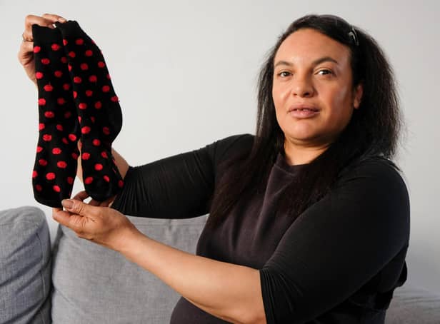 Mum Lorna Fearn couldn't believe it when son Sacha, 11, was punished for wearing socks with spots on them at Astrea Academy Sheffield when teachers held a sock examination on Wednesday.