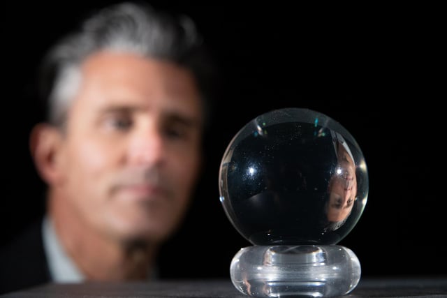 Jareth's (David Bowie) crystal ball from the 1986 film 'Labyrinth' (estimate £10,000-£15,000).