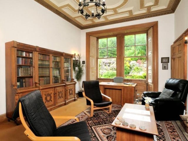 Ideal if you are a home-worker, this spacious study area has a cosy feel with bookshelves lining the walls, a large desk and a sofa area for relaxing.
