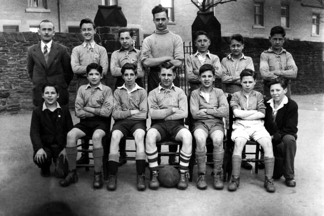 Star reader P.Clarke of Newfield Green sent in this picture of Pomona Street football team of 1947.