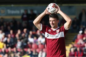 Enda Stevens in action during the Sky Bet League Two match between Northampton Town and Burton Albion at Sixfields Stadium on October 11, 2014 in Northampton, England.  (Photo by Pete Norton/Getty Images)