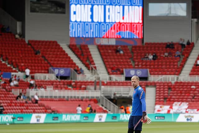 Aaron Ramsdale is back in the England squad: Darren Staples / Sportimage