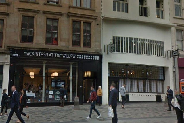 There are several Willow Tea Rooms in Glasgow, but the original is on Sauchiehall Street. The Mackintosh at the Willow tea room was opened by Kate Cranston in 1903 and was famously designed by Glasgow design pioneer Charles Rennie Mackintosh. It reopened in 2018 after a full renovation and also offers a shop and visitors centre.