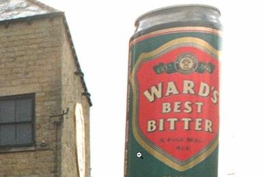 The famous Wards logo used to be seen at pubs all across Sheffiel, up until the early 2000s, when the brewery on Ecclesall Road closed