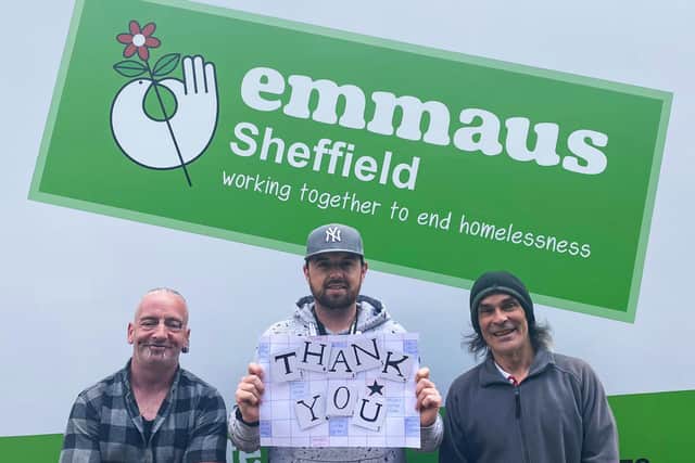 A heartfelt thanks from Emmaus Sheffield for the £30,000 donation