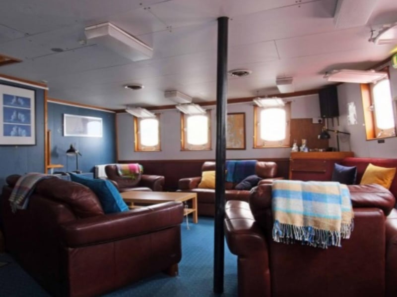 There's plenty of space for guests to relax in the living area.