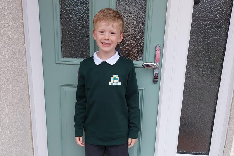 Parents from across the Portsmouth area shared photos as their children returned to school after the summer holiday on Thursday, September 2, 2021. Pictured is George, aged seven. 