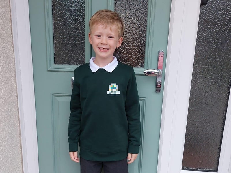 Parents from across the Portsmouth area shared photos as their children returned to school after the summer holiday on Thursday, September 2, 2021. Pictured is George, aged seven. 